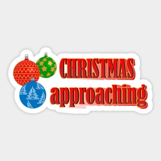 Christmas Approaching Ho Ho Ho Sticker